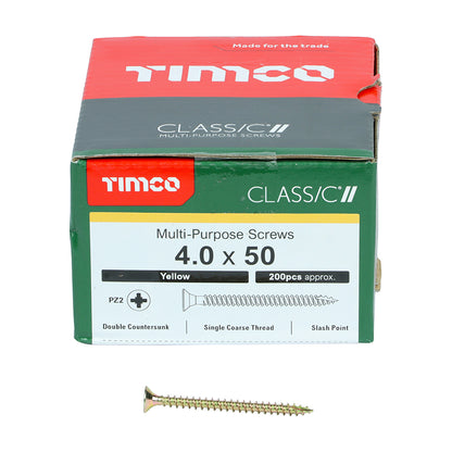 Classic Screw PZ2 CSK ZYP 4.0 x 50 - 40050CLAF