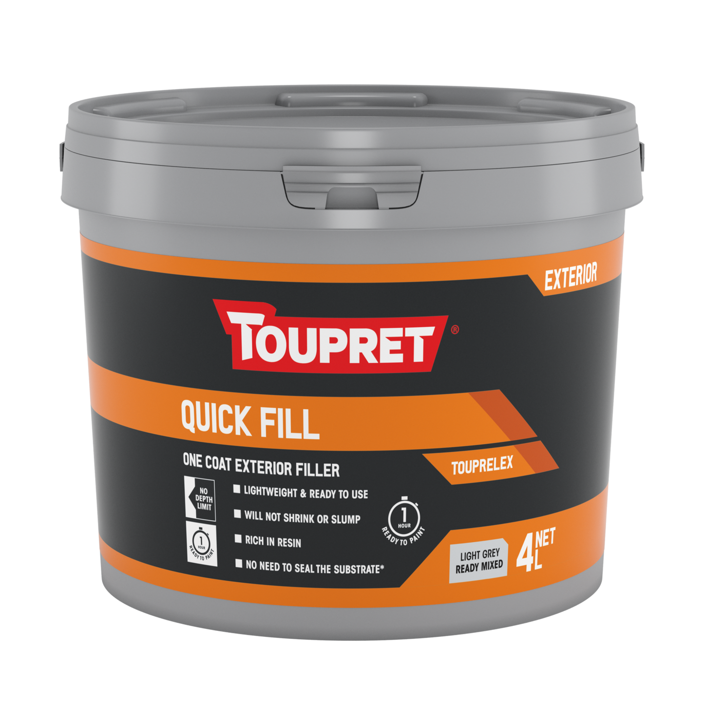 Toupret Quick Fill Exterior (Ready Mixed) 4L