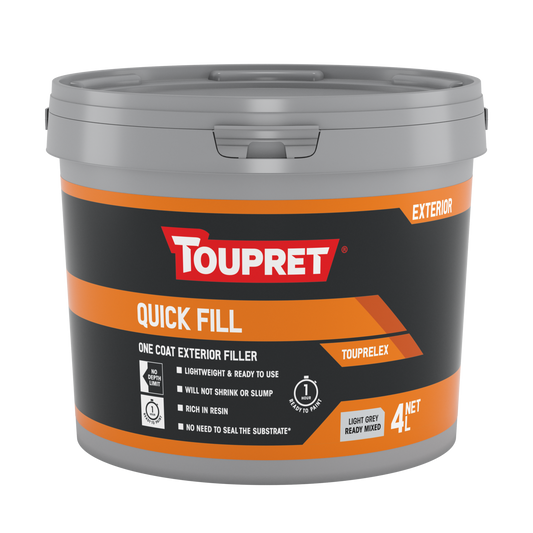 Toupret Quick Fill Exterior (Ready Mixed) 4L
