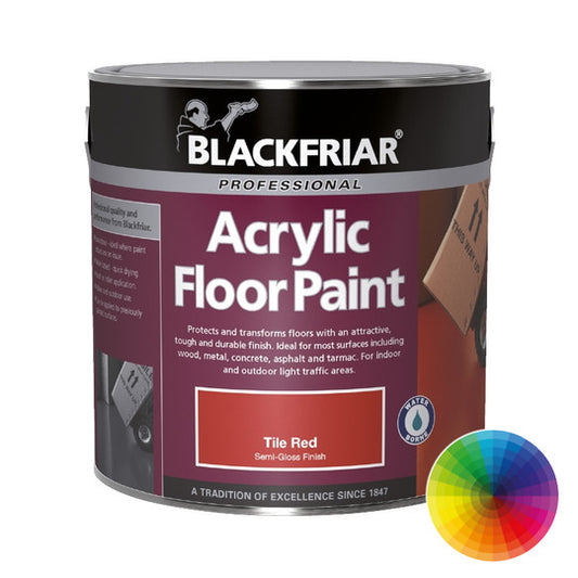 Blackfriar Acrylic Floor Paint - Tile Red Base 5L