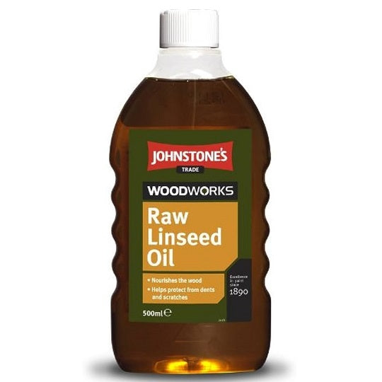 Johnstone's Woodworks Raw Linseed Oil 500ML 3.000 L