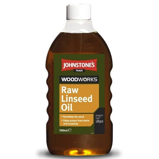 Johnstone's Woodworks Raw Linseed Oil 500ML 3.000 L