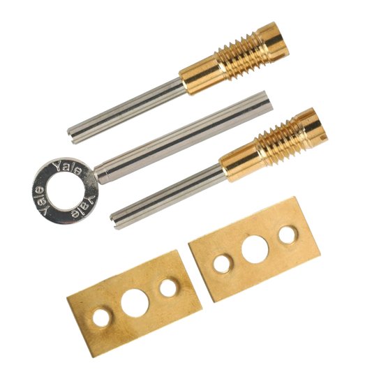 Yale 8013 Sash Window Bolt - PB Pair Visi