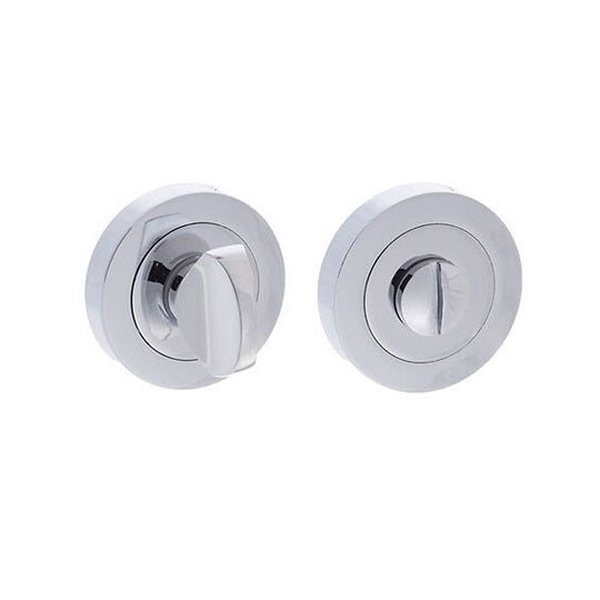 Turn & Release on Round Rose Polished Chrome