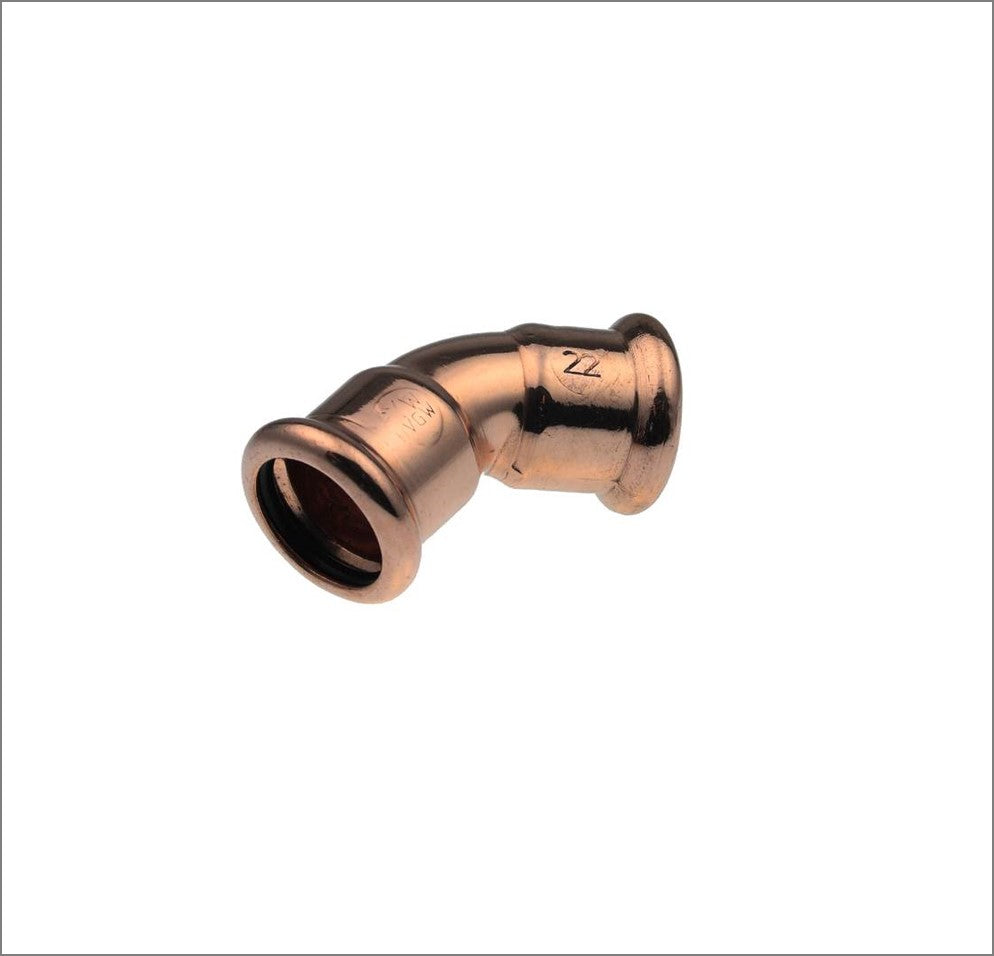 PRESSFIT WATER 22mm 45 Degree Elbow