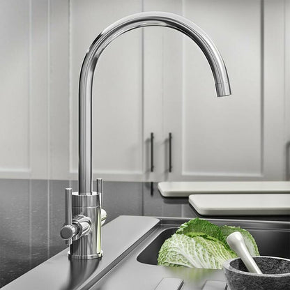 TK012 Avara Two Handle Kitchen Mixer Chrome