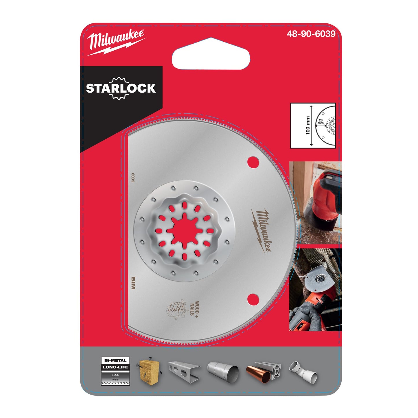Milwaukee OMT Star Lock Segment Blade Bi-Metal 100x28mm-P1