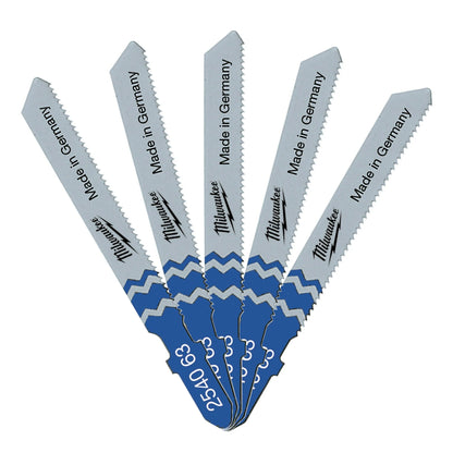 Milwaukee Jig Saw T118A Blade 55x1,2mm Pack Of 5