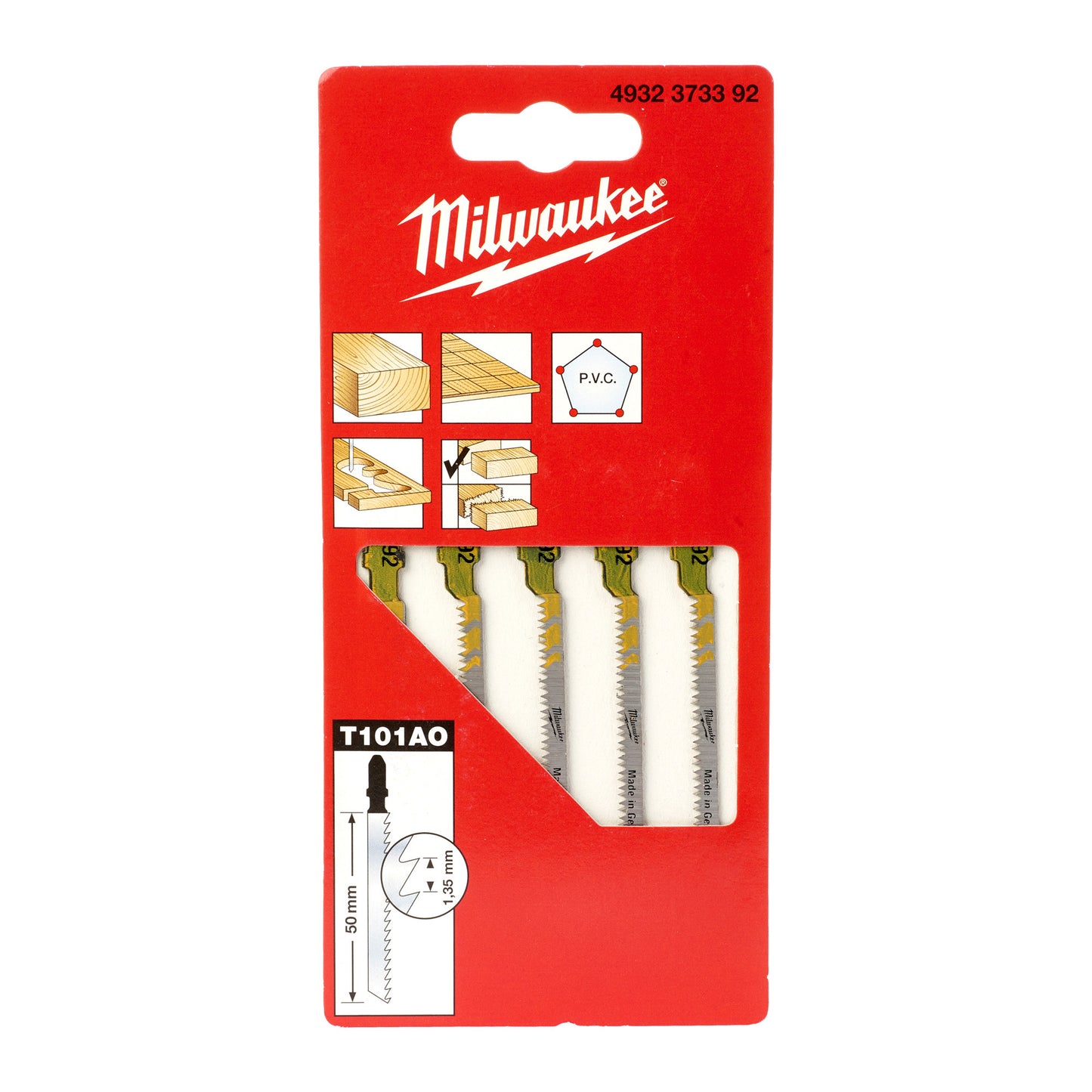 Milwaukee T101AO Jig Saw Blade  50x1,3 Pack Of 5