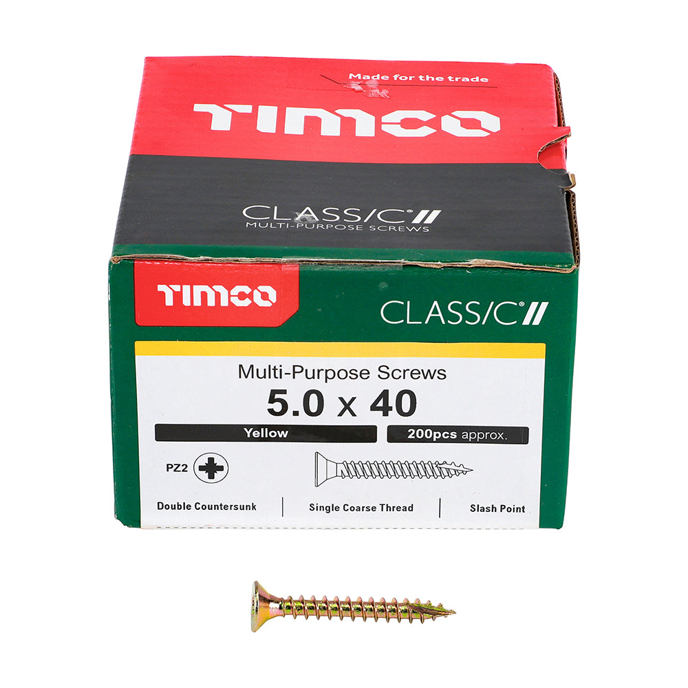 Classic Screw PZ2 CSK ZYP 5.0 x 40