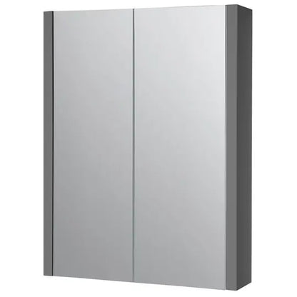 Purity 800mm Mirror Cabinet Storm Grey Gloss