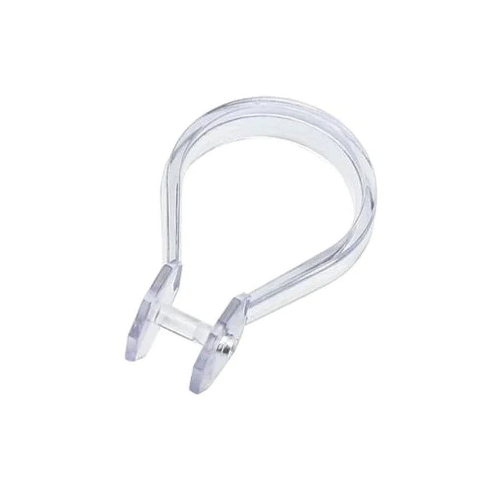 Arley Pack Of 12 Clear Button Curtain Rings
