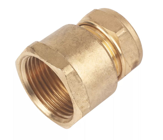 COSAF-22D Compression Straight 22mm x 1/2" FI