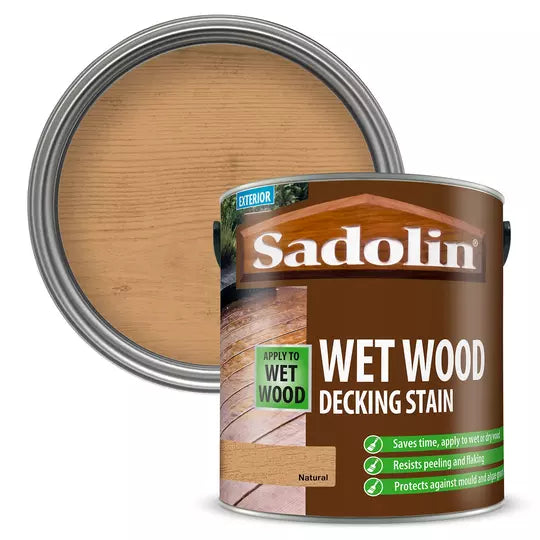 Sadolin Wet Wood Deck Stain Natural 2.5L