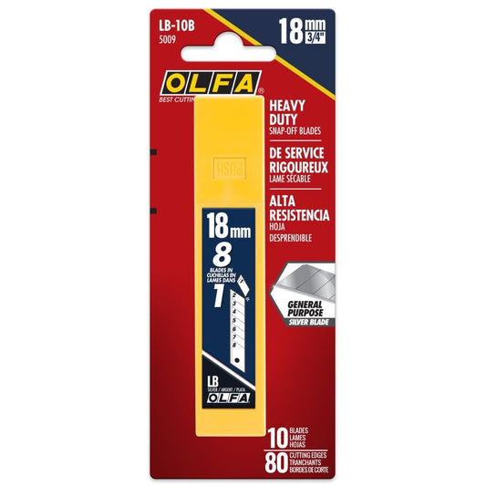 Olfa Silver Snap Off Blade 18mm PK10