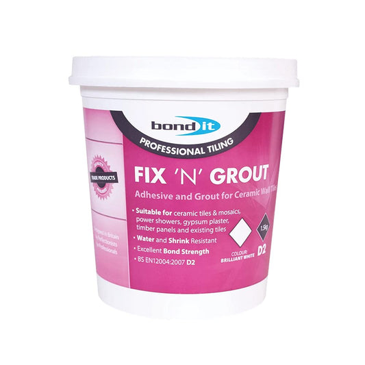 Fix 'N' Grout 1.5kg - Brilliant White
