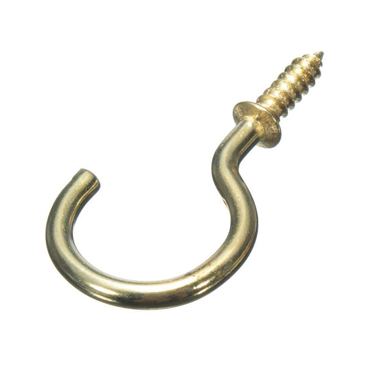 TIMCO Cup Hooks Round Electro Brass - 19mm
