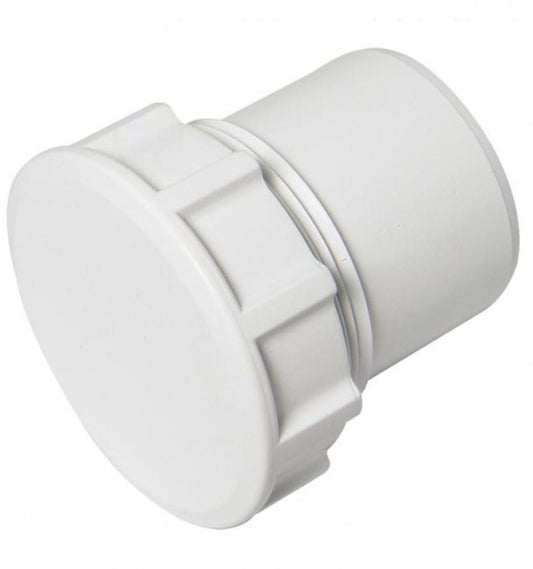 40mm Access Plug Solvent Waste White