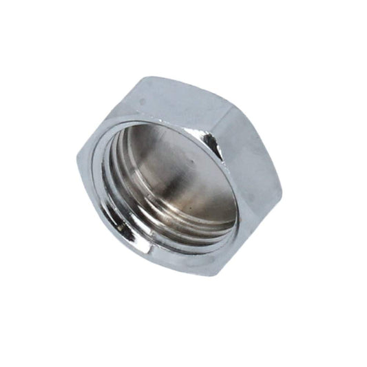 Chrome 1/2" Cap & Washer Brass Thread