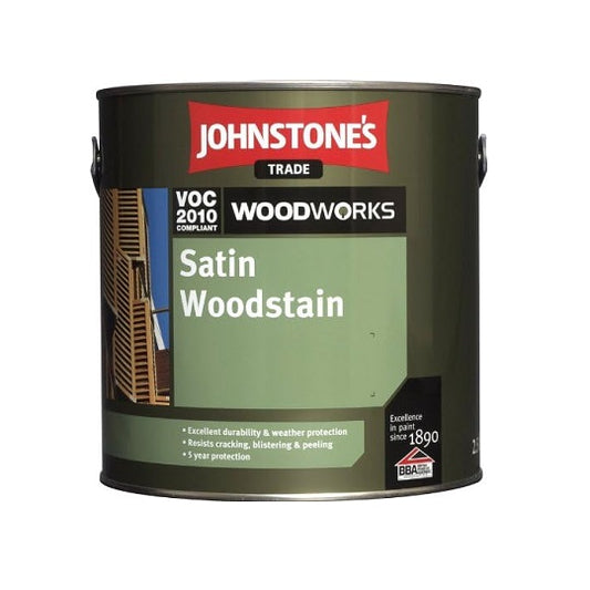 Johnstone's Woodworks Satin Woodstain Ant Pine 2.5L