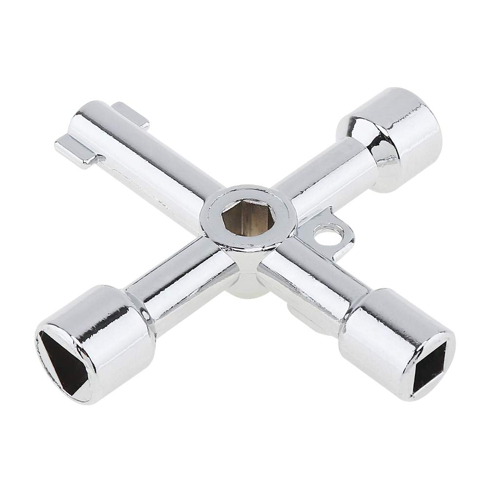 Plumbers Key 4 Way TOOL BZP