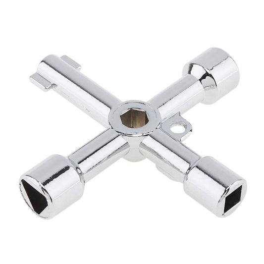 Plumbers Key 4 Way TOOL BZP