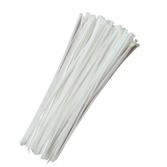 Cable Ties – White (100/Pack) 400mm × 4.8mm