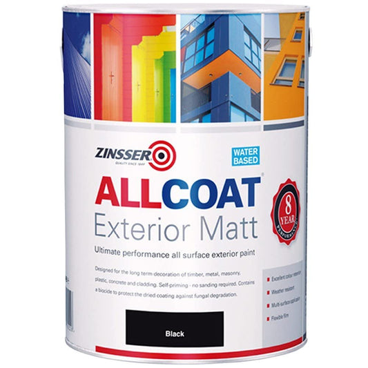 Zinsser Allcoat Exterior Water Based Matt Black