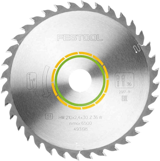 Festool Saw blade HW 210x2,4x30 W36 Wood Universal