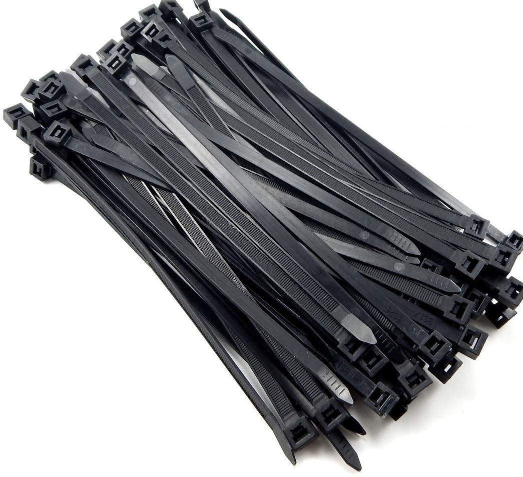 Black Cable Ties 4.8mm x 400mm (pack of 100)
