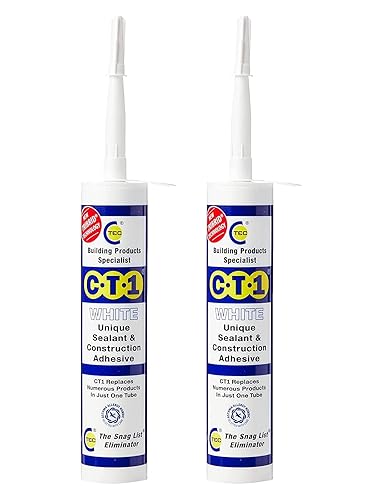 CT1 White Multi-Purpose Sealant & Adhesive - 2 Pack - 290ml