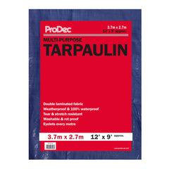Prodec Blue Tarpaulin 3.7m x 2.7m
