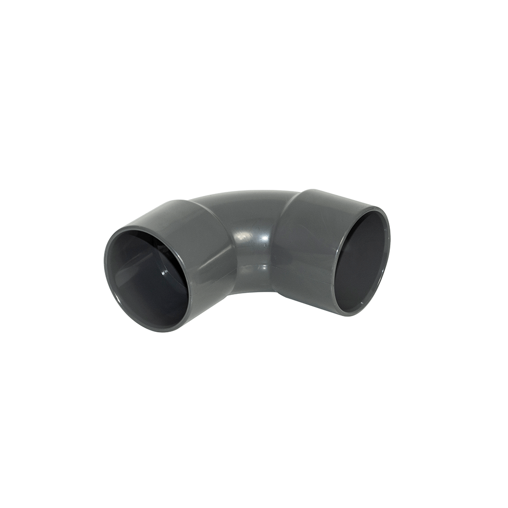 Waste Solvent Weld 40mm 90 Degree Swept Bend Grey