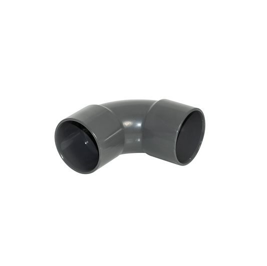 Waste Solvent Weld 40mm 90 Degree Swept Bend Grey