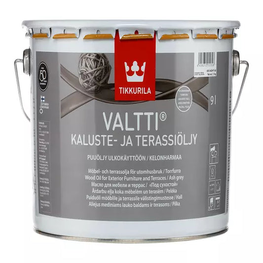 Valtti Furniture and Decking Oil - Grey10 LTR