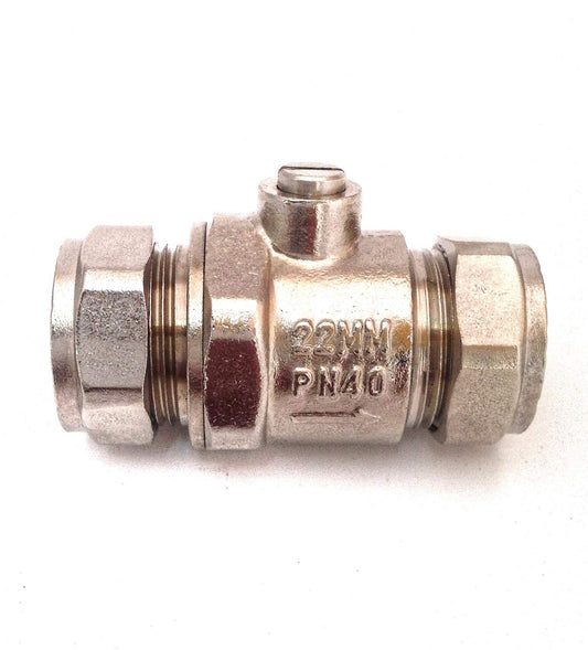 22mm Heavy Pattern Chrome Isolating Valv