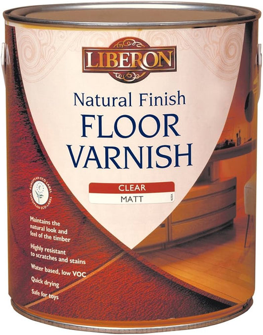 Natural Finish Floor Varnish Clear Matt  2.5L