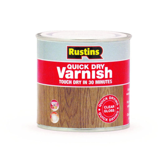 Rustins Quick Dry Varnish Clear Gloss (Red) - 250ml
