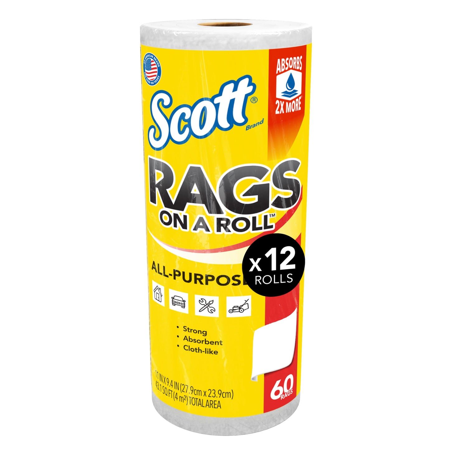 Single Roll Scott Rags