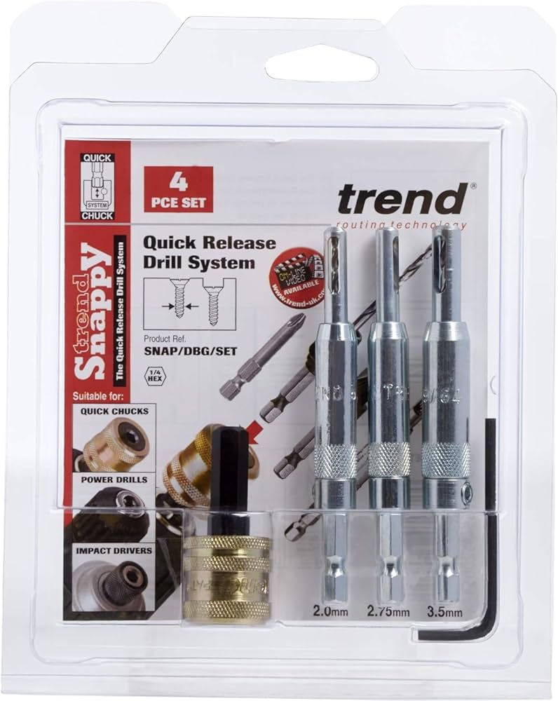 SNAPPY DRILL BIT GUIDE 4PC SET