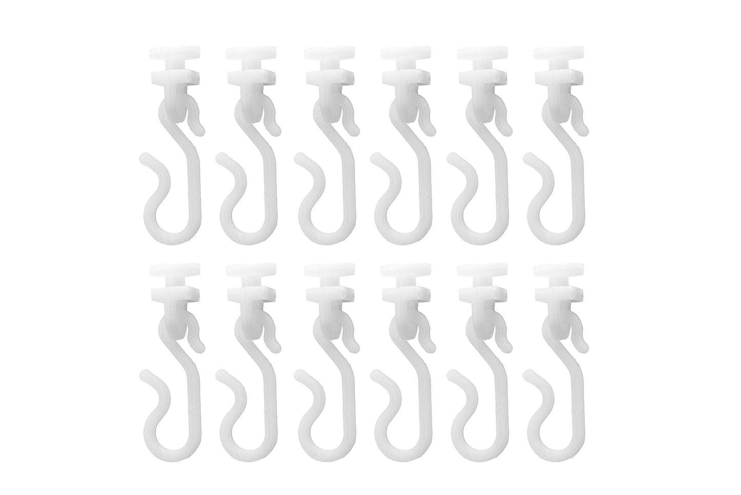 Croydex Hook and Glider pack of 12 white