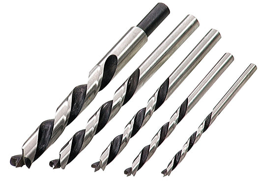 Brad Point Drill Bit Set, 5 Piece