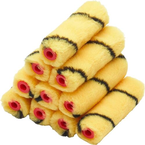 10 Pack 4" Medium Pile Mini Rollers & Frame