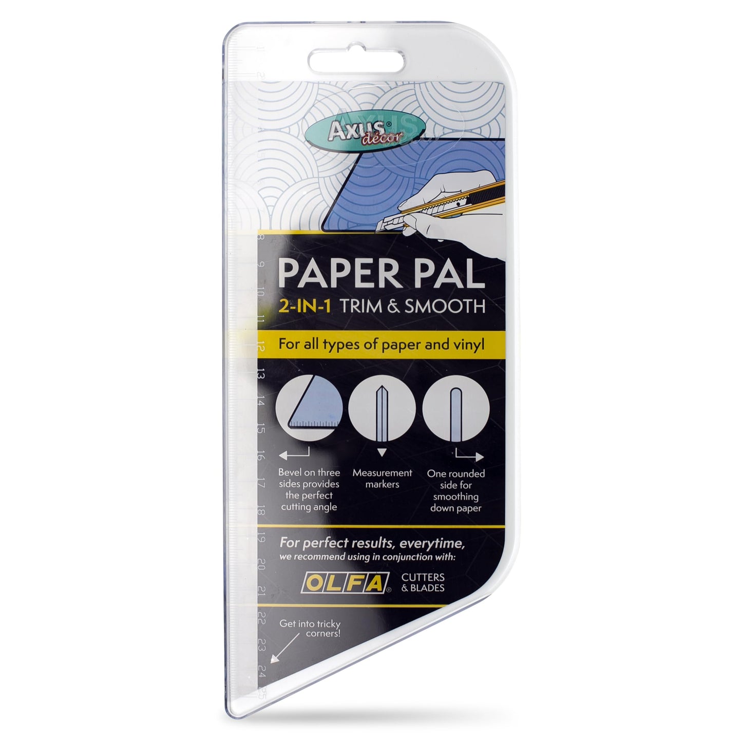 Paper Pal, 2 in 1 Multipurpose Tool, Precision Cutting and Smoothing