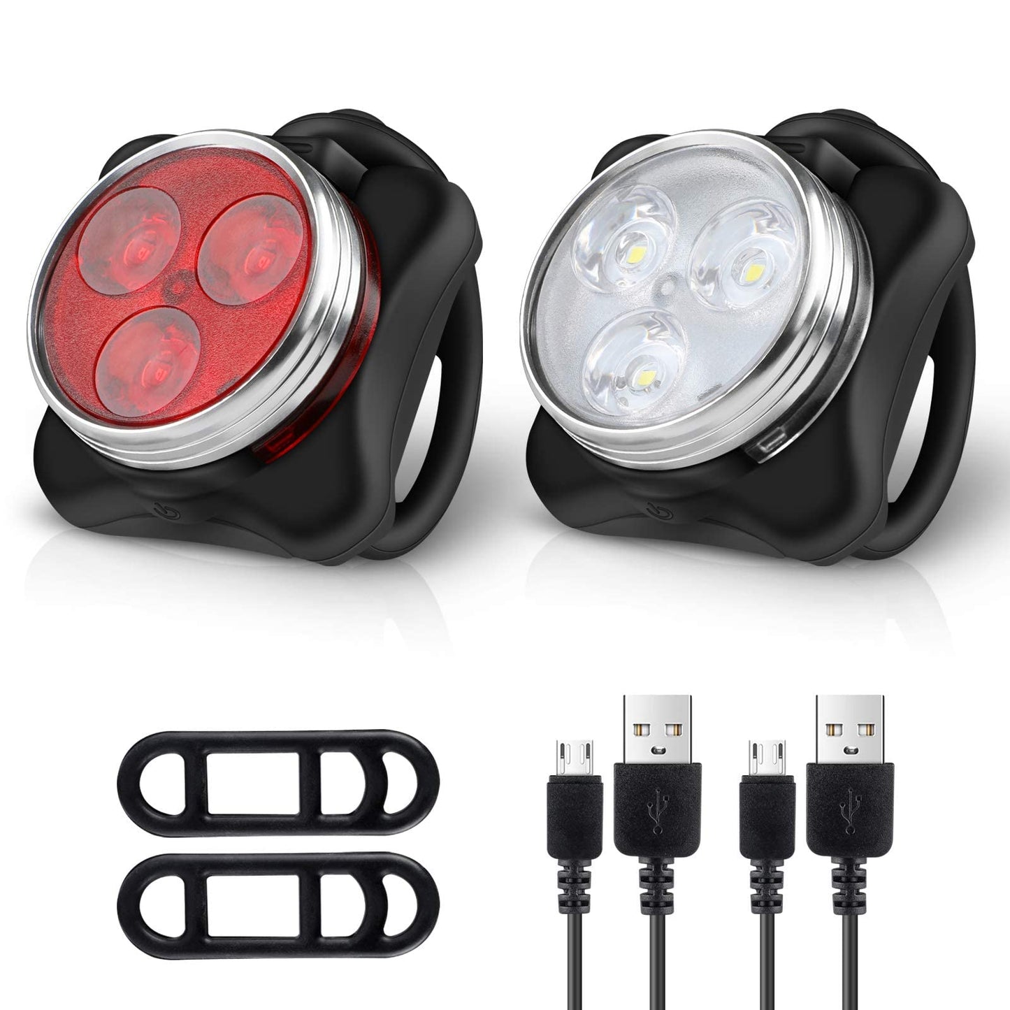 Rechargeable Led Bicycle Light Set