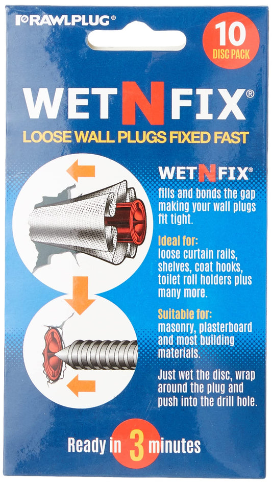 Rawlplug WET-N-FIX Wall Plug Fast Bond Repair Pads