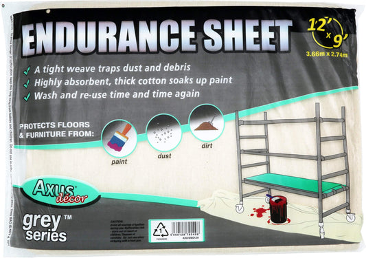 Cotton Dustsheet 12' x 9' - 3.67m x 2.76m