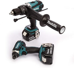 Makita DLX2145TJ 18v Cordless Twin Kit DHP458 Combi Drill & DTD152 Impact Driver Inc 2x 5.0ah Batts