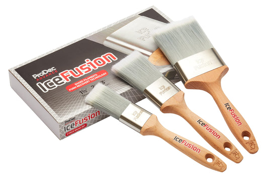 3Pc Ice Fusion Oval Synthetic Brush Set