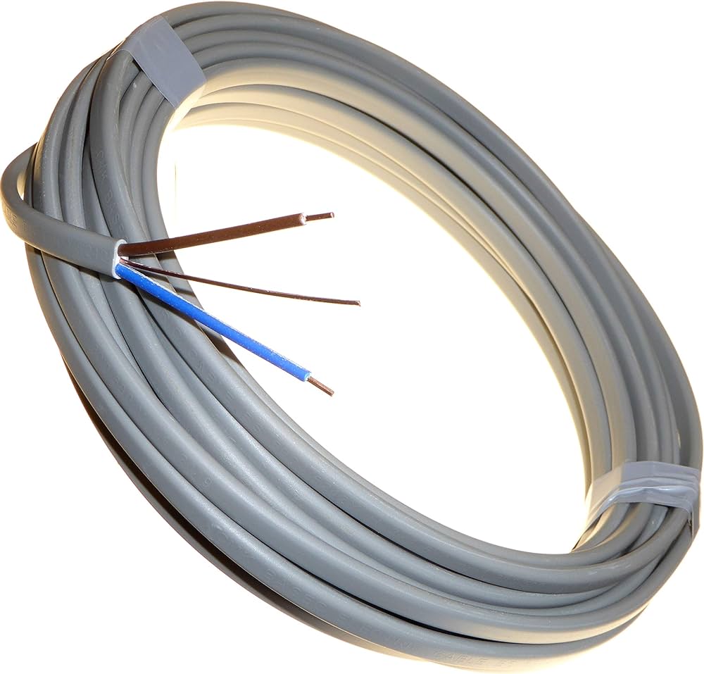 1.5mm Twin & Earth Cable 10M Grey